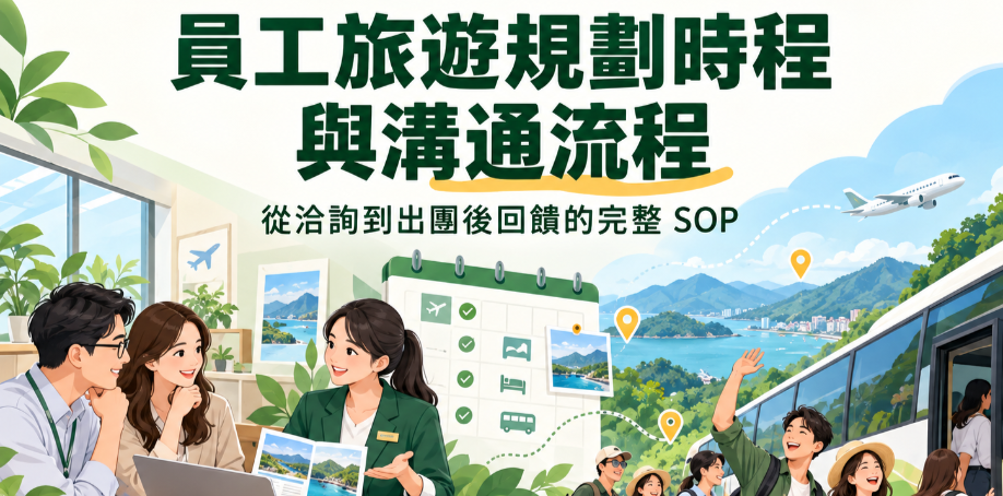 企業窗口必看：員工旅遊規劃時程與溝通流程-樂亞旅行社-圖/AI示意